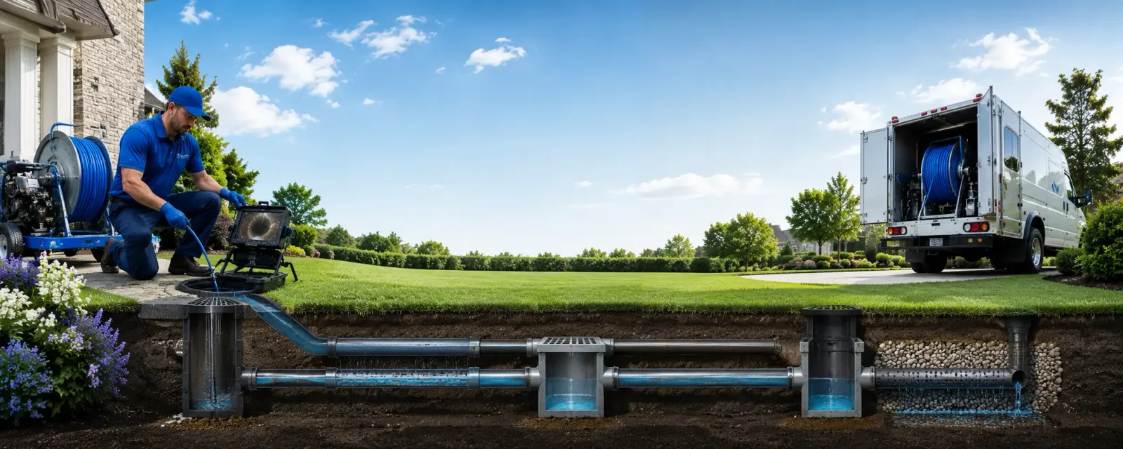 Outdoor drain cleaning information for James Creek, PA
